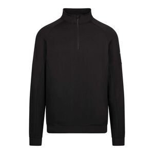 Trespass Mens Zakery Half Zip Sweatshirt / Black